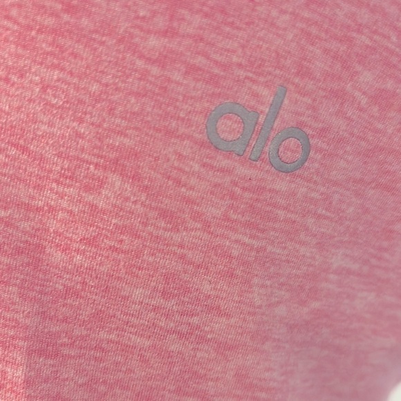 ALO Alosoft Yoga Light Heather Pink Tank Top - Picture 6 of 9